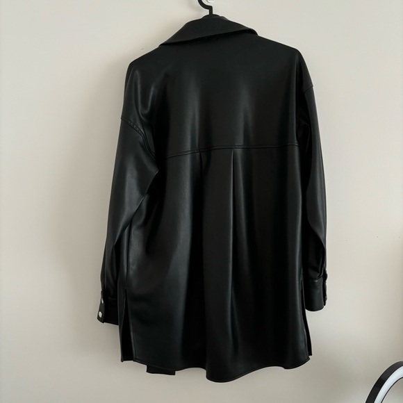 Zara oversized leather jacket - Picture 3 of 3